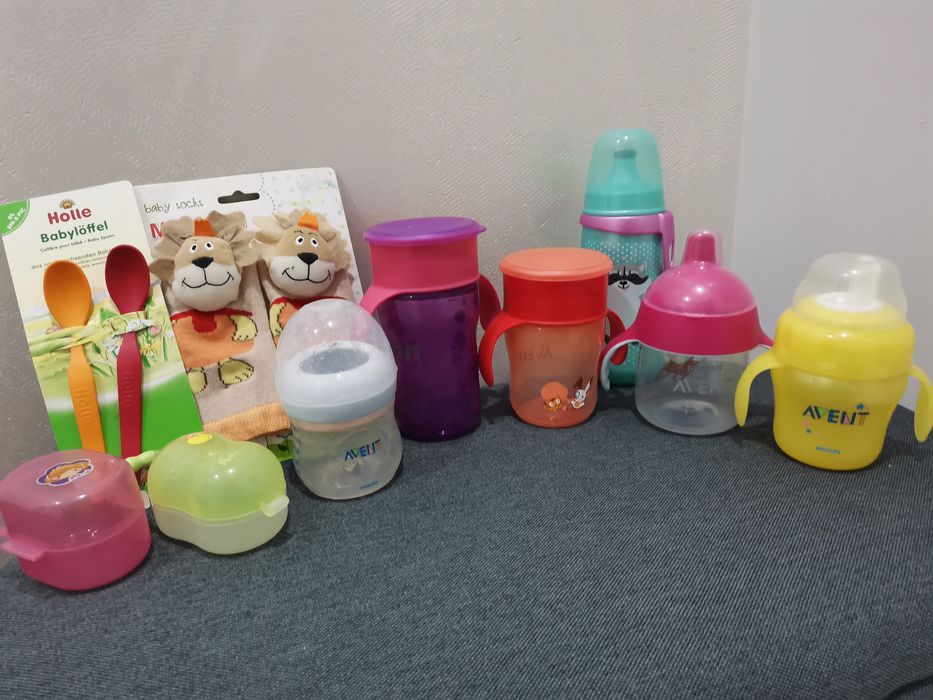 Philips Avent преходна неразливна чаша и шишета