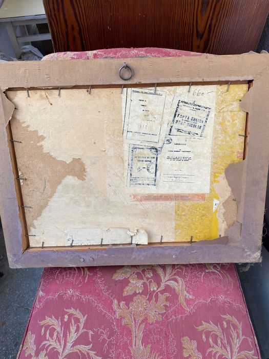 Tablou mic ulei pe lemn