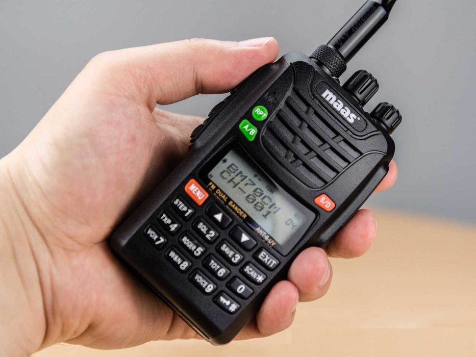 Statie emisie receptie, transceiver portabil VHF/UHF, MAAS AHT-2UV