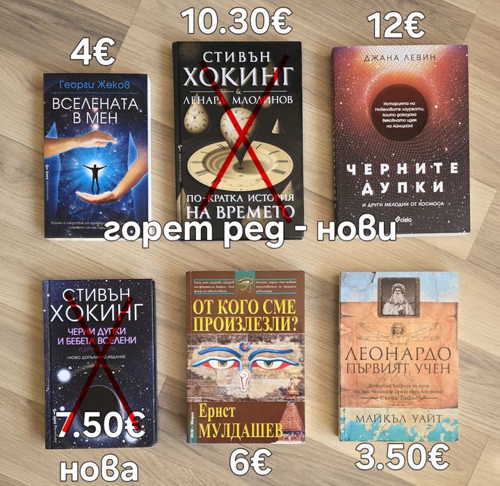 Книги - езотерика, трилъри, фентъзи и др.