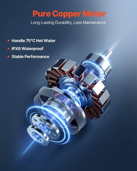 Pompa Macerator 900W,Debit 180L/min,inaltime 12m,4 Intrari