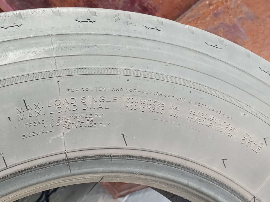 2 товарни гуми 205/75R17.5 Michelin Multi Z 124/122M M+S 14PR DOT2020