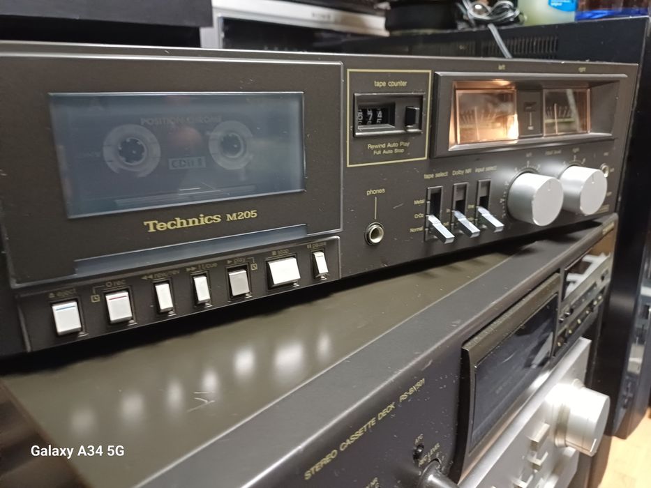 Technics M-205,deck casetofon stereo oldschool