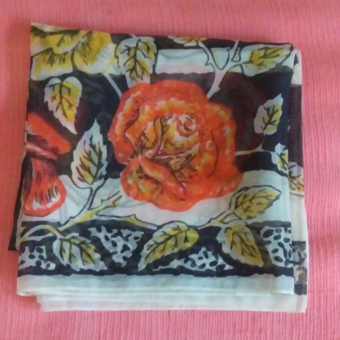 Платок советский новый шелк