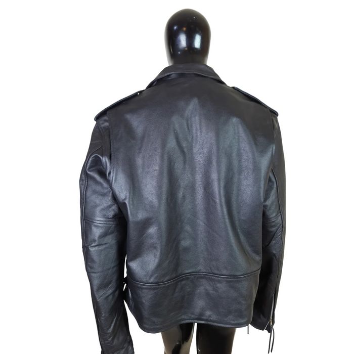 Класическо рокерско кожено яке НОВО | Размери 3XL–XL7