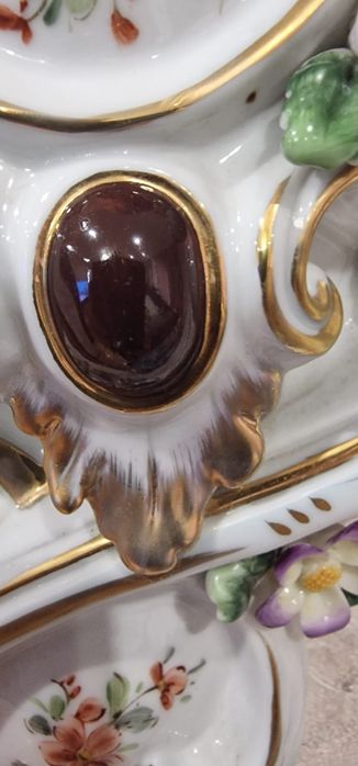 Антикварные часы Мейсен фарфор