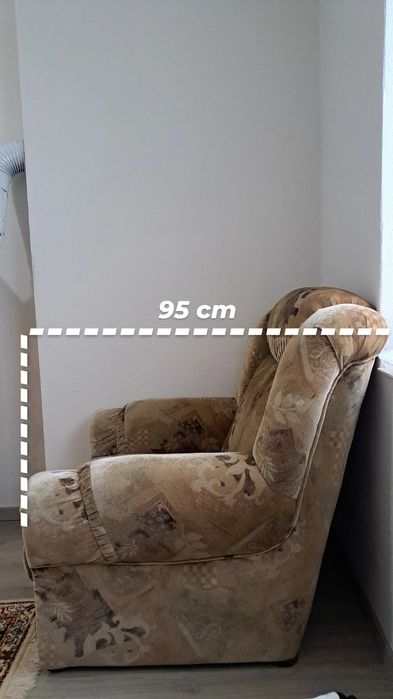 Fotoliu extensibil tapițat