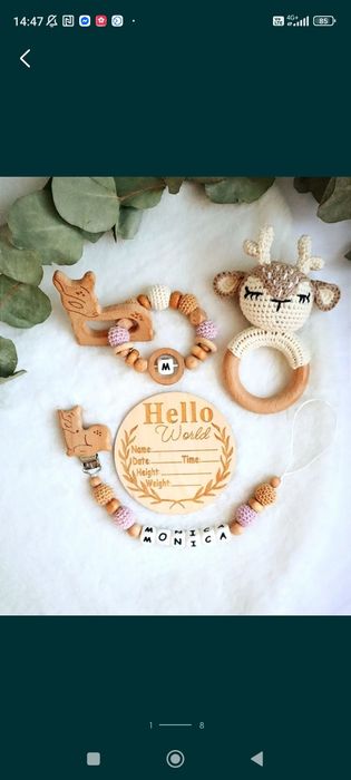 Set cadou bebe/ montessori/cadouri nou-născut/trusou bebe personalizat