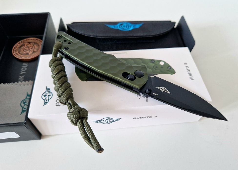 Cutit pliabil EDC Oknife Rubato 3, otel 154CM, rail lock, nou