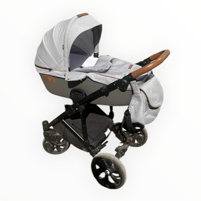 Бебешка количка Tutis Uno с зимен кош и чанта