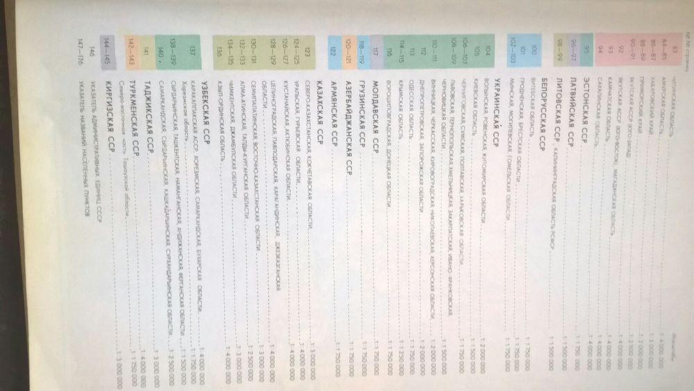 Атлас автомобильных дорог 175 страниц, СССР,МОСКВА