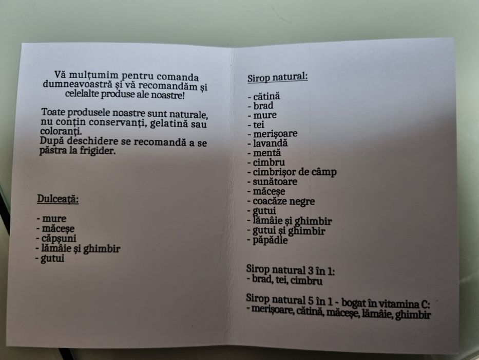 Sirop natural sin muguri de brad