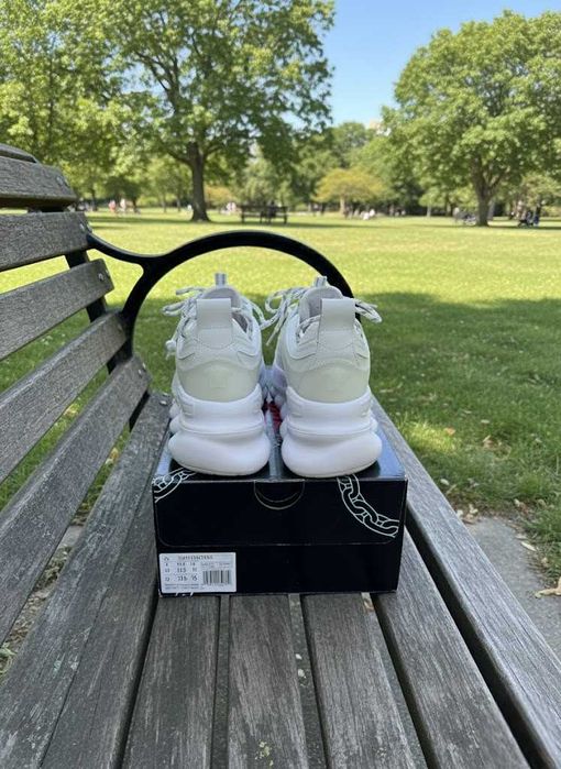 Versace Chain Reaction Alb - Adidasi Premium Piele - Full Box