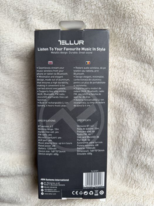 Bluetooth колонка Tellur Selene 6W