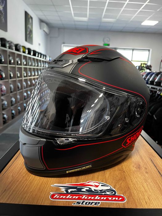 Мото Каска SHOEI NXR TC-8 Flagger  размер S 55-56 см,като нова,плака,подбрадник