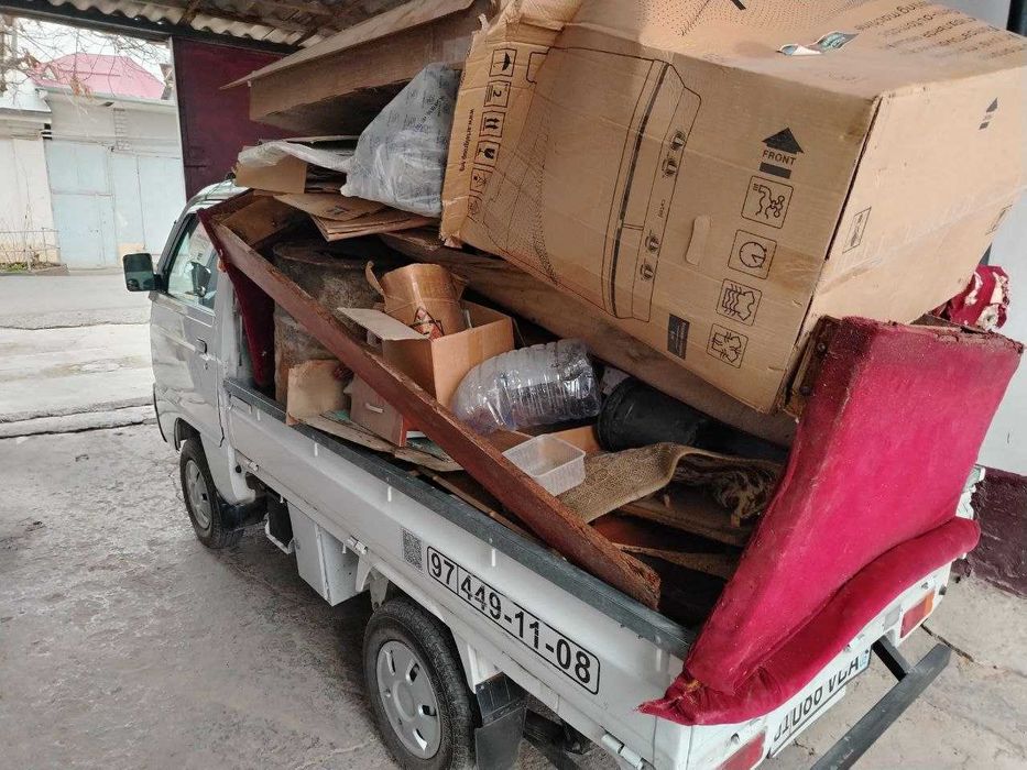 Вывоз  мусора строй мусор бытовой техники мебели musor tashish