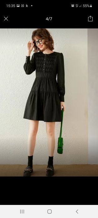 Маленькое чёрное платье хлопок