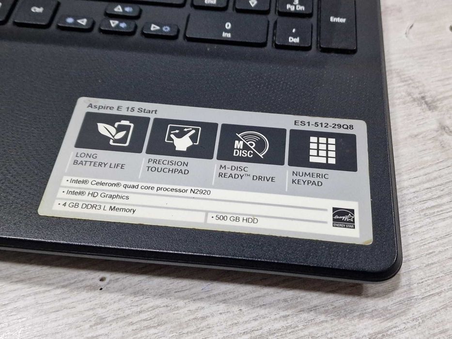 Acer Aspire ES1-512 / 4GB RAM / 512GB HDD / Intel Celeron N2920