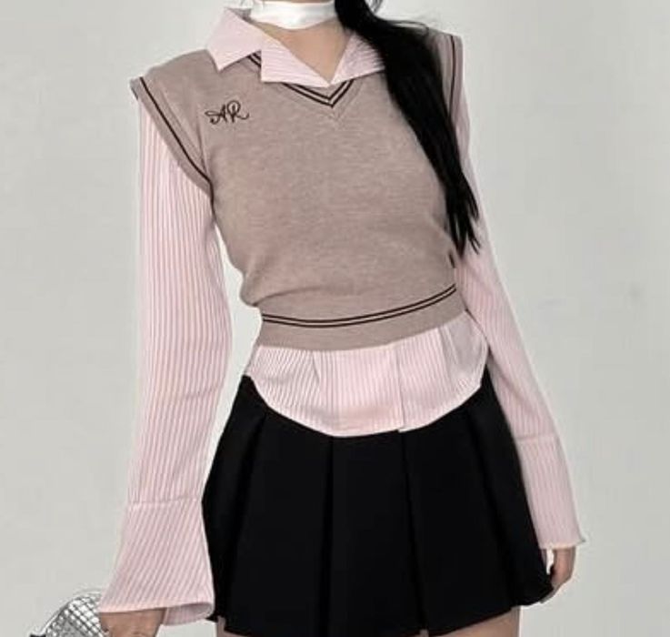 Двойка(рубашка+жилетка)