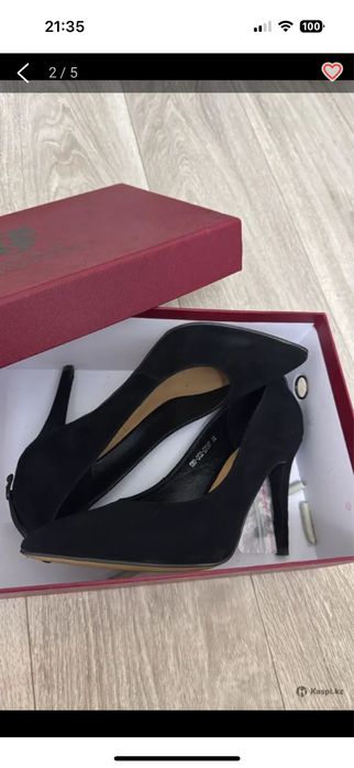 Туфли замшевые, натуральные