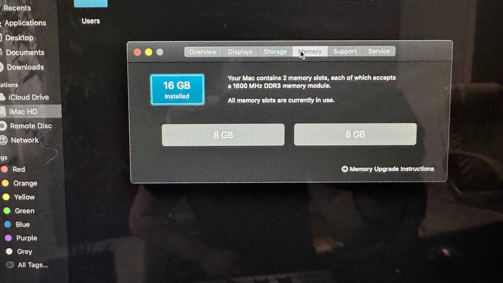iMac 21.5" Late 2012, Core i5, 2,9 GHz, 16GB Ram, 2 TB SSD