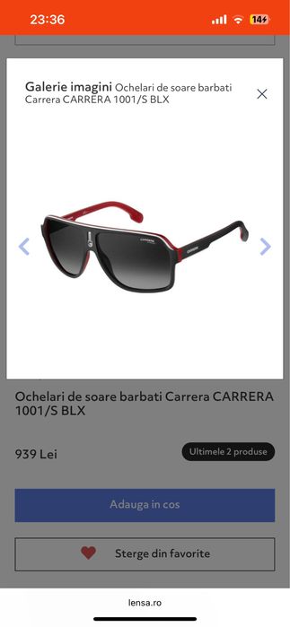 Ochelari de soare barbati  CARRERA 1001/S BLX