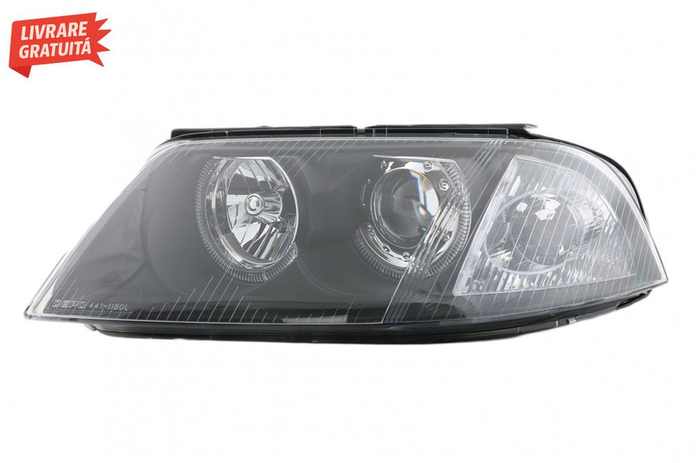 Faruri VW Passat 3BG B5 (09.2000-03.2005) Angel Eyes Negru