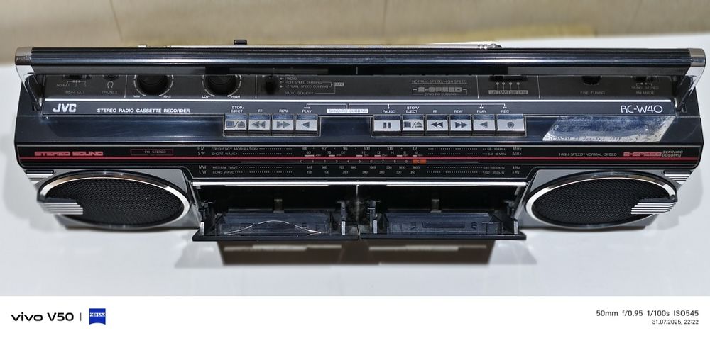 Японский 2 х кассетный магнитофон JVC