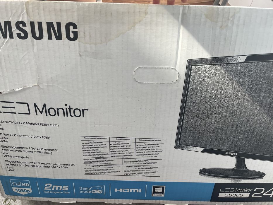 Монитор Samsung S24D300H (24”)