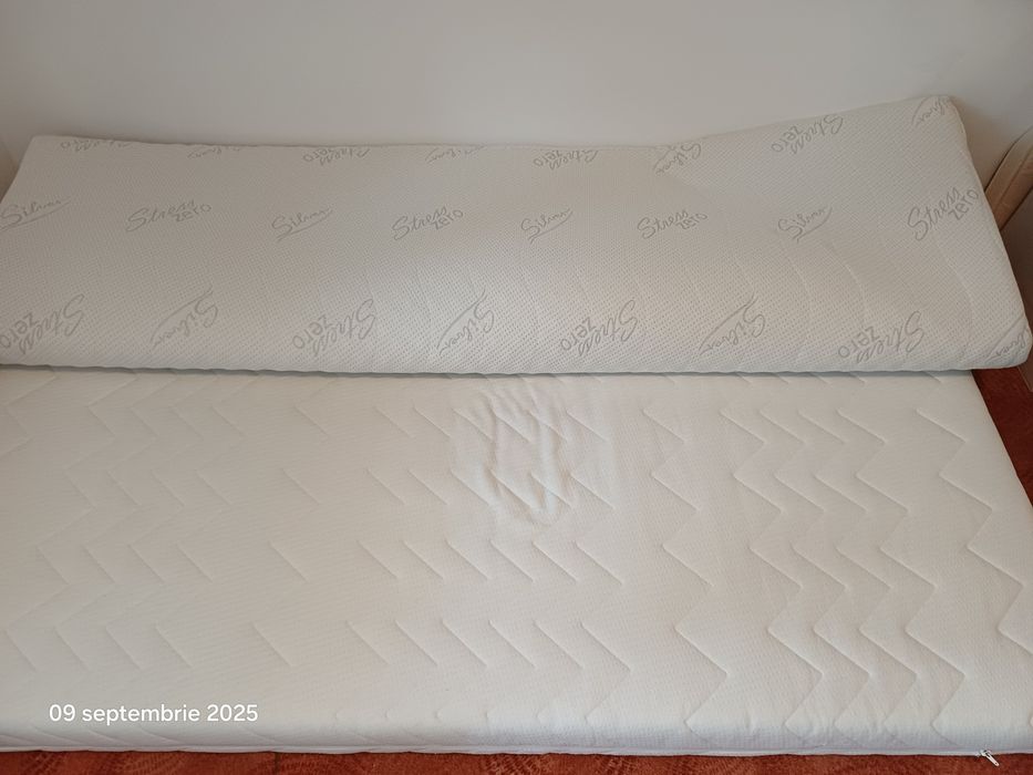 Saltea + Topper Saltea cu ioni de argint 120x200