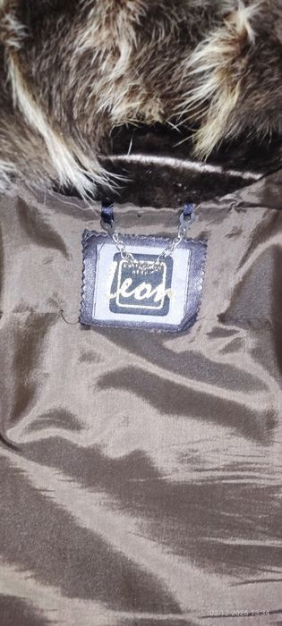 Шуба мутоновая с песцом