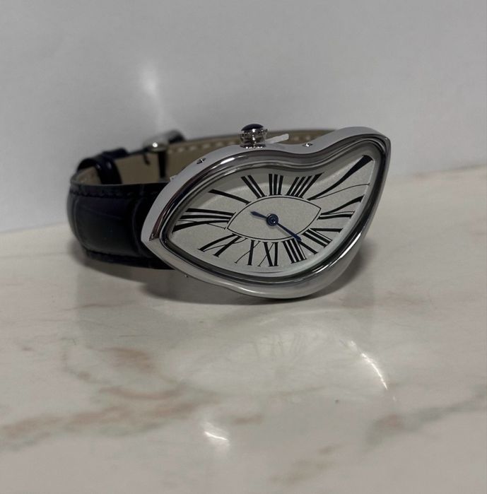 Ceas Argintiu Elegant Melting Watch Unisex