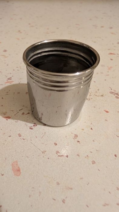 Ploscă din inox cu paharel