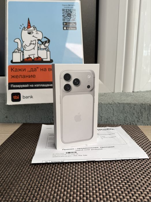 256GB! iPhone 17 pro Silver *ЛИЗИНГ 24М Гаранция айфон 17 про силвър