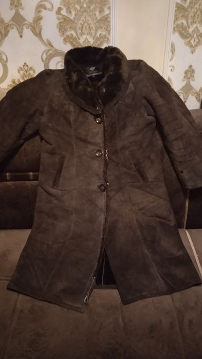 Женская Дублёнка коричневая