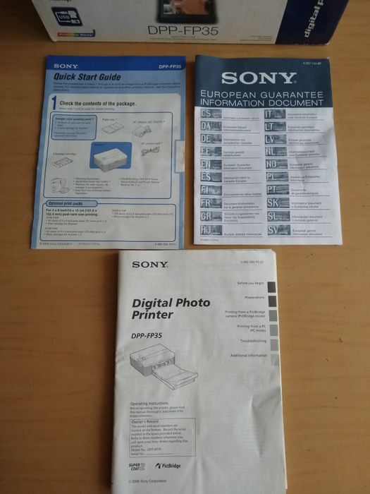Термо принтер SONY DPP FP35