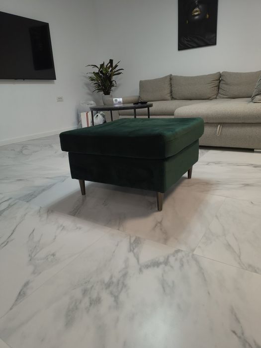 Taburet Moghan catifea verde