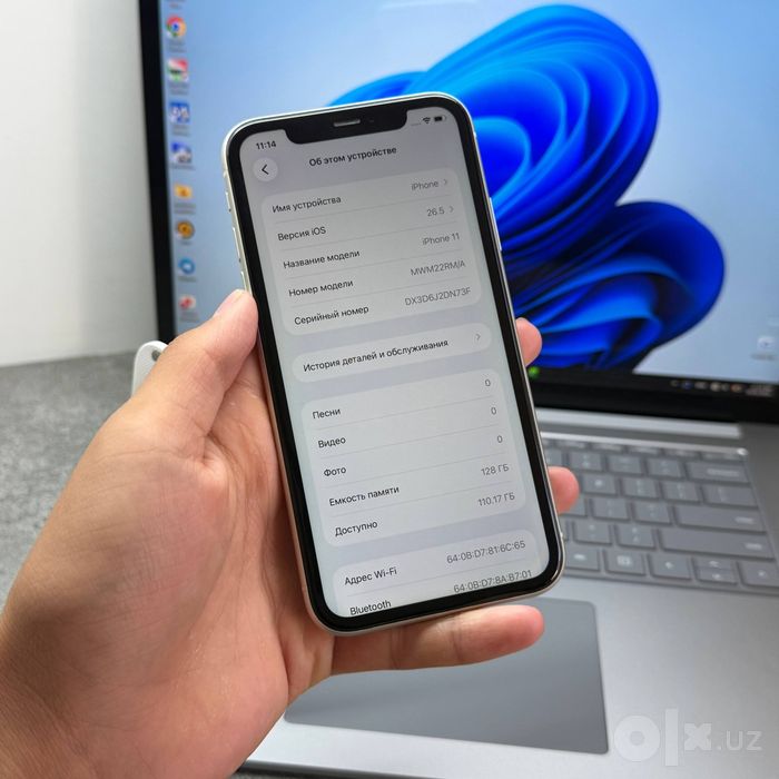 iPhone 11 ideal holatda 128 Gb