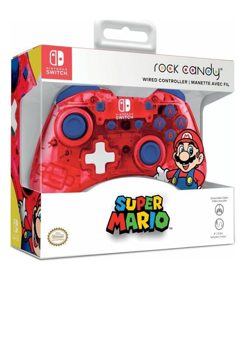 Controler Pdp Cu Fir Rock Candy Mini Super Mario Nsw