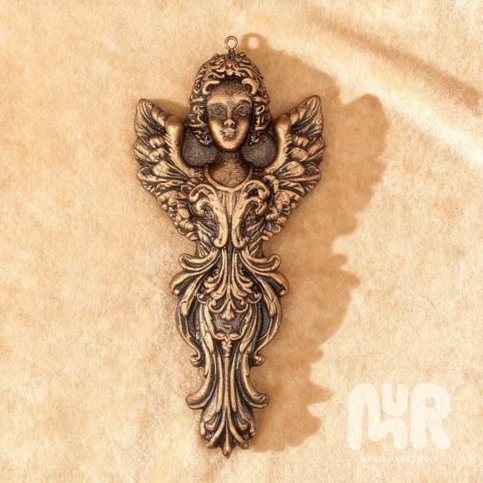 Ornamente decoratiuni ingeri Craciun, set 3, handmade, stil baroc