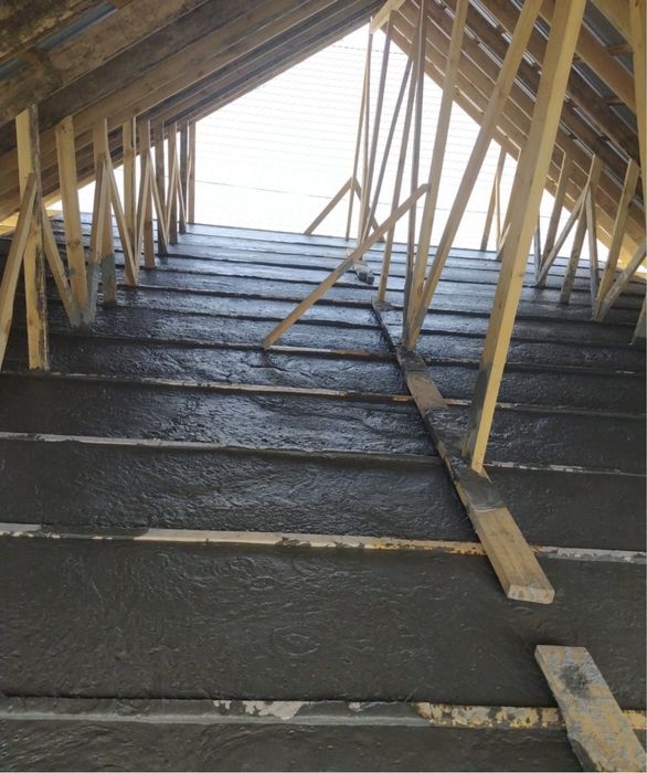 Утепление крыши пенобетон