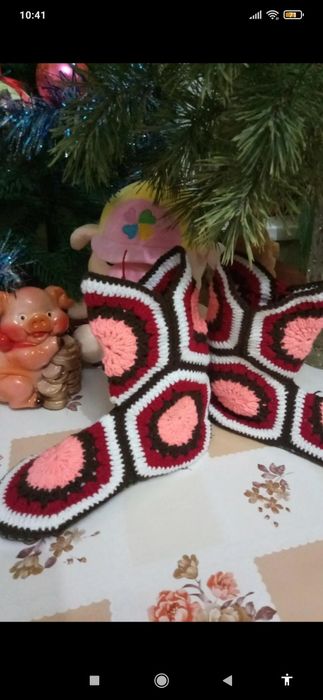 Сапожки вязаные крючком