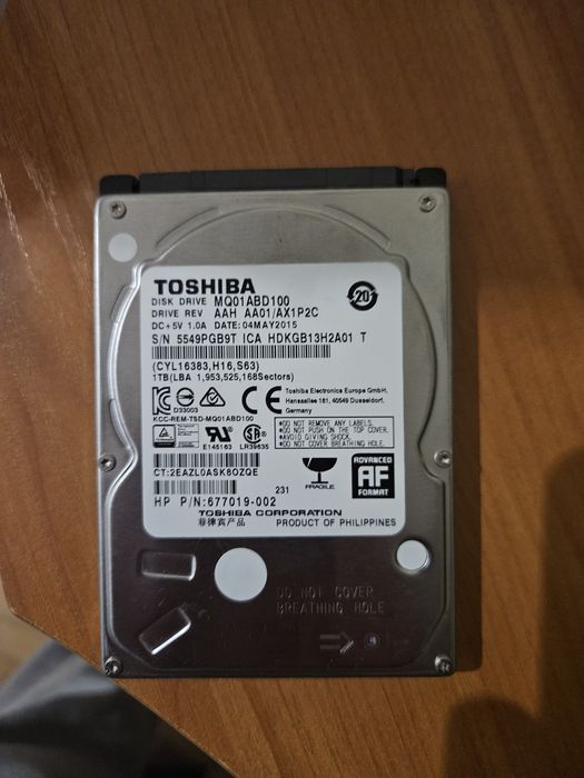 Toshiba hdd 1tb 2.5