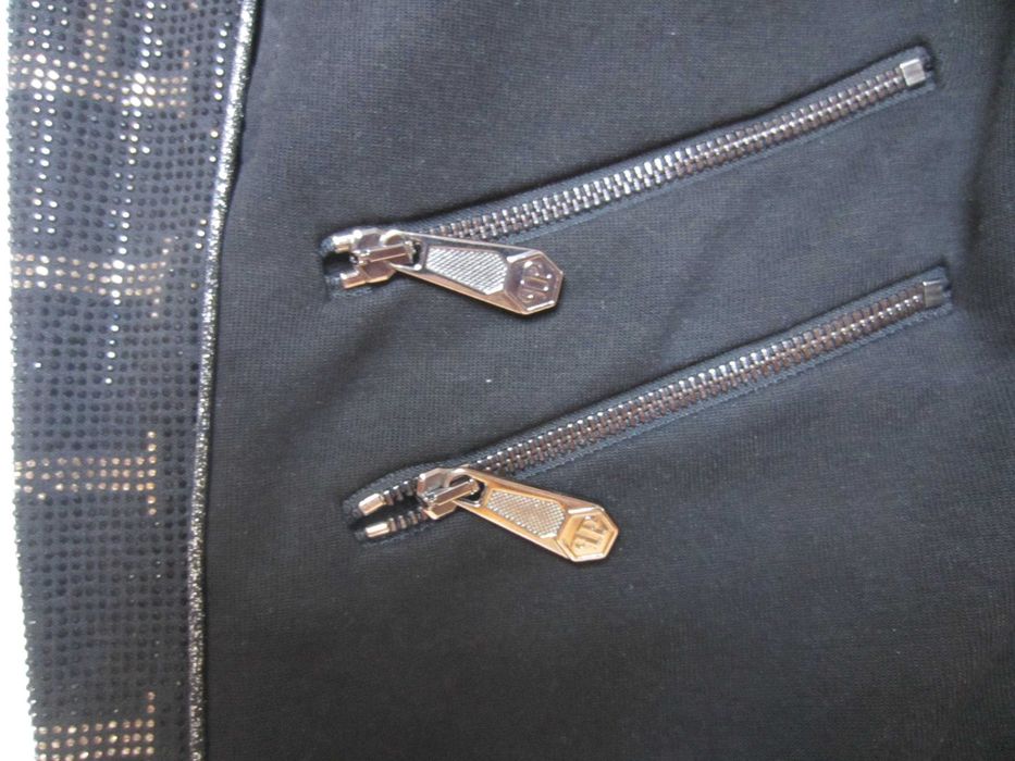 Pantalon Philipp Plein,masura XL,Talie=84-92cm,Lung=101cm, noi