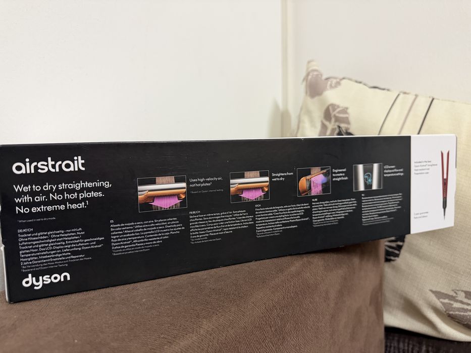 Dyson Airstrait Special Edition Red Velvet & Gold – Nou, Sigilat
