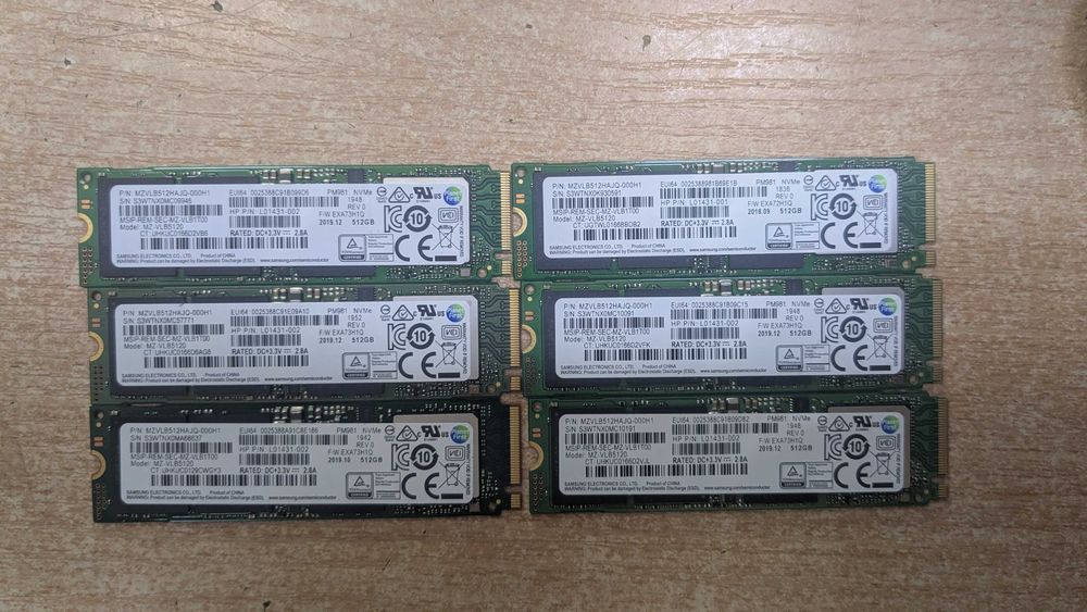 SSD 512GB M.2 NVMe Samsung WD SK hynix Kioxia Micron Kingston PCIe + Гаранция и фактура по ДДС