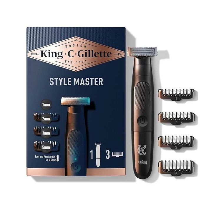 Тример за брада със сменяеми приставки Gillette King C. Style Master