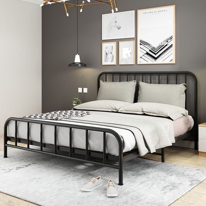 Двуспальная  Кровать Loft krovat темир крават metal kalavat Лофт