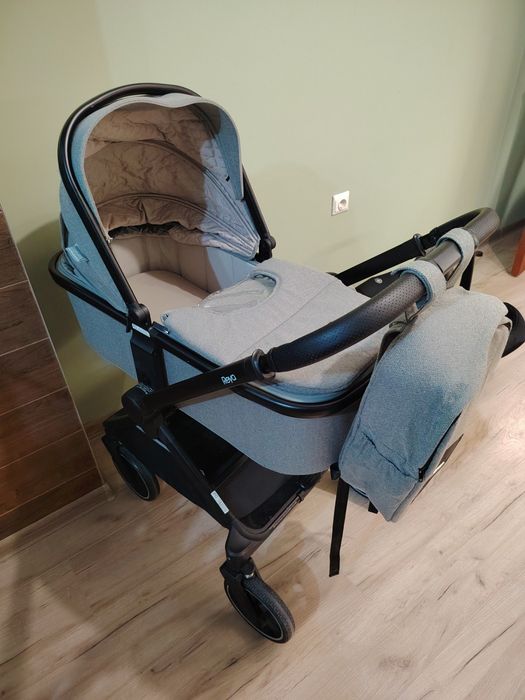 Бебешка количка 3 8 1 Lorelli Reya (зимен кош, летен кош и кошница за кола)