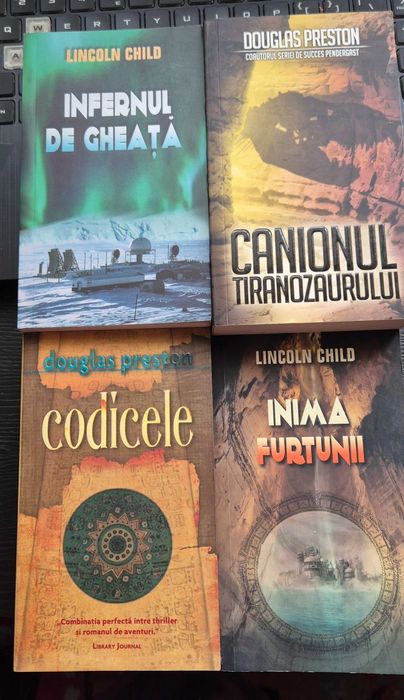 Lot carti aventura/mister (Dan Brown, Preston, Child, Follett)